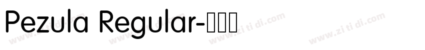 Pezula Regular字体转换 Pezula Regular字体转换